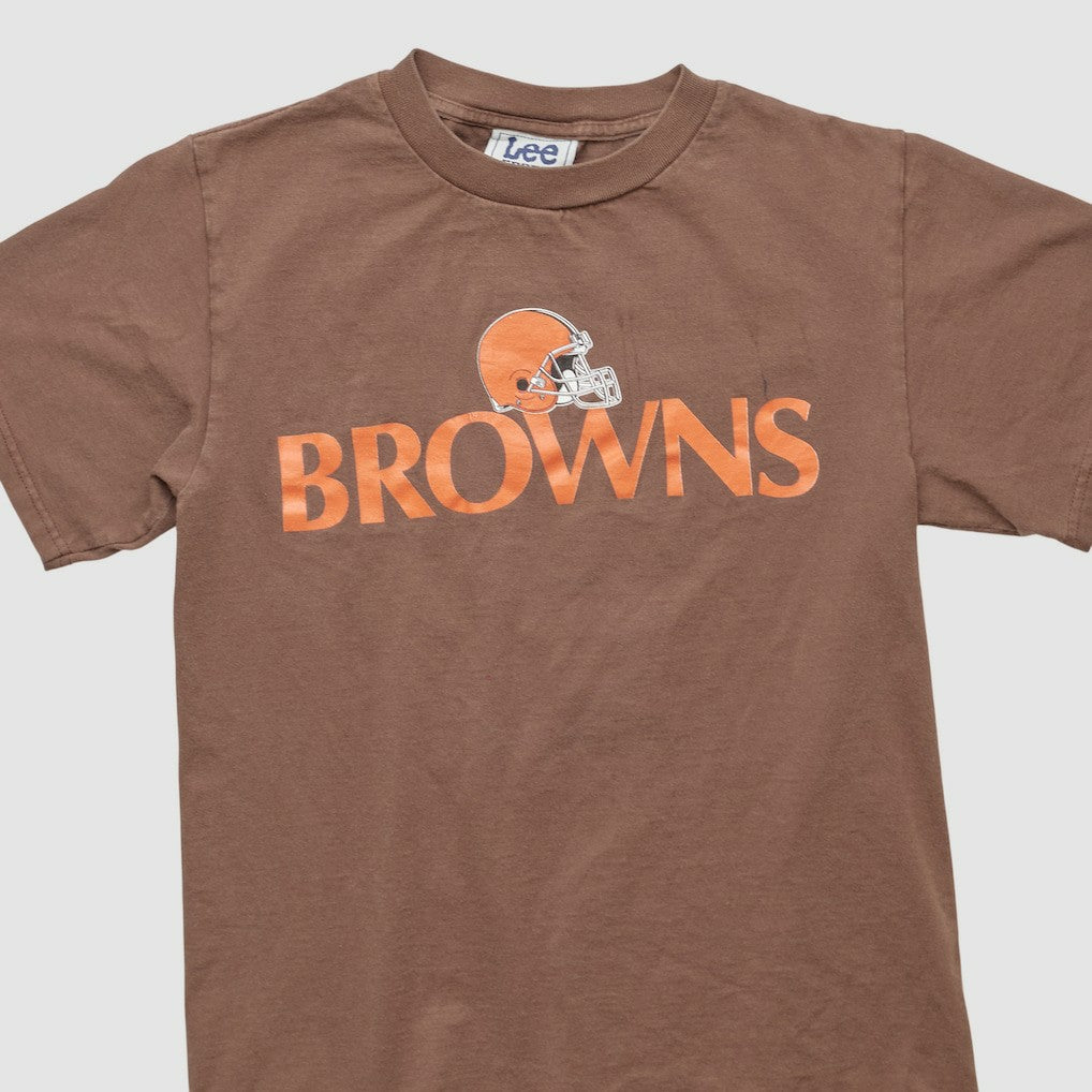 Cleveland Browns Lee Apparel 90s T-shirt Brown Vintage - Fanatics