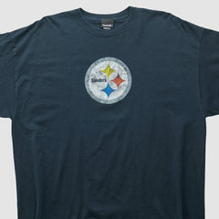 Pittsburgh Steelers Reebok 2000s T-shirt Black Vintage - Fanatics