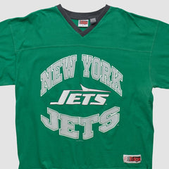 New York Jets The Edge 1997 T-shirt Green Vintage - Fanatics