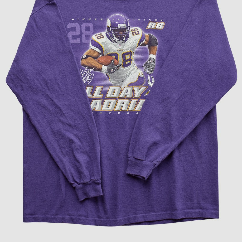 Adrian Peterson NFL 2000s Long Sleeve T-shirt Purple Vintage - Fanatics