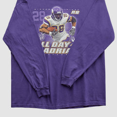 Adrian Peterson NFL 2000s Long Sleeve T-shirt Purple Vintage - Fanatics
