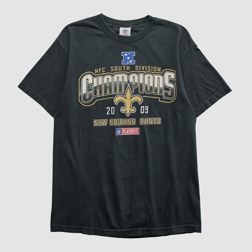 New Orleans Saints NFL 2009 T-shirt Black Vintage - Fanatics