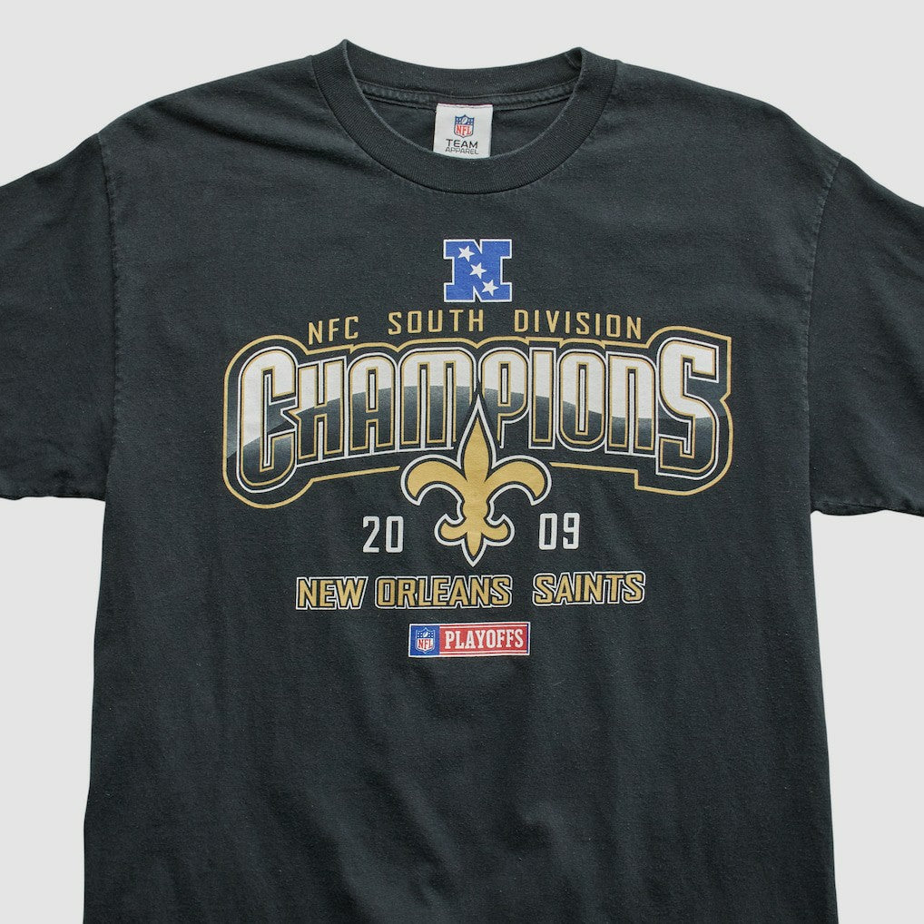 New Orleans Saints NFL 2009 T-shirt Black Vintage - Fanatics