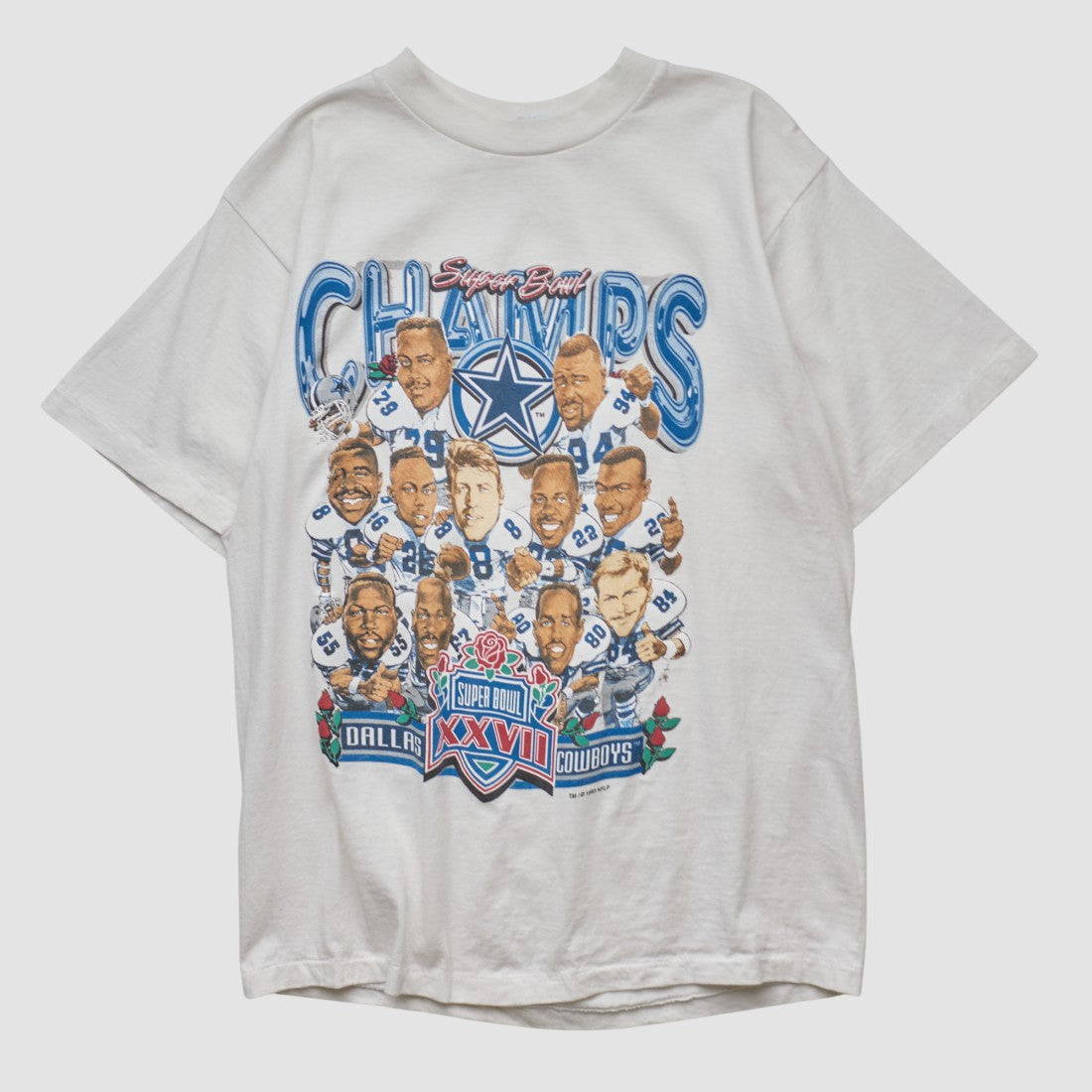 Dallas Cowboysm Sportswear 1993 T-shirt White Vintage - Fanatics