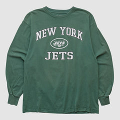 New York Jets NFL 2000s Long Sleeve T-shirt Green Vintage - Fanatics