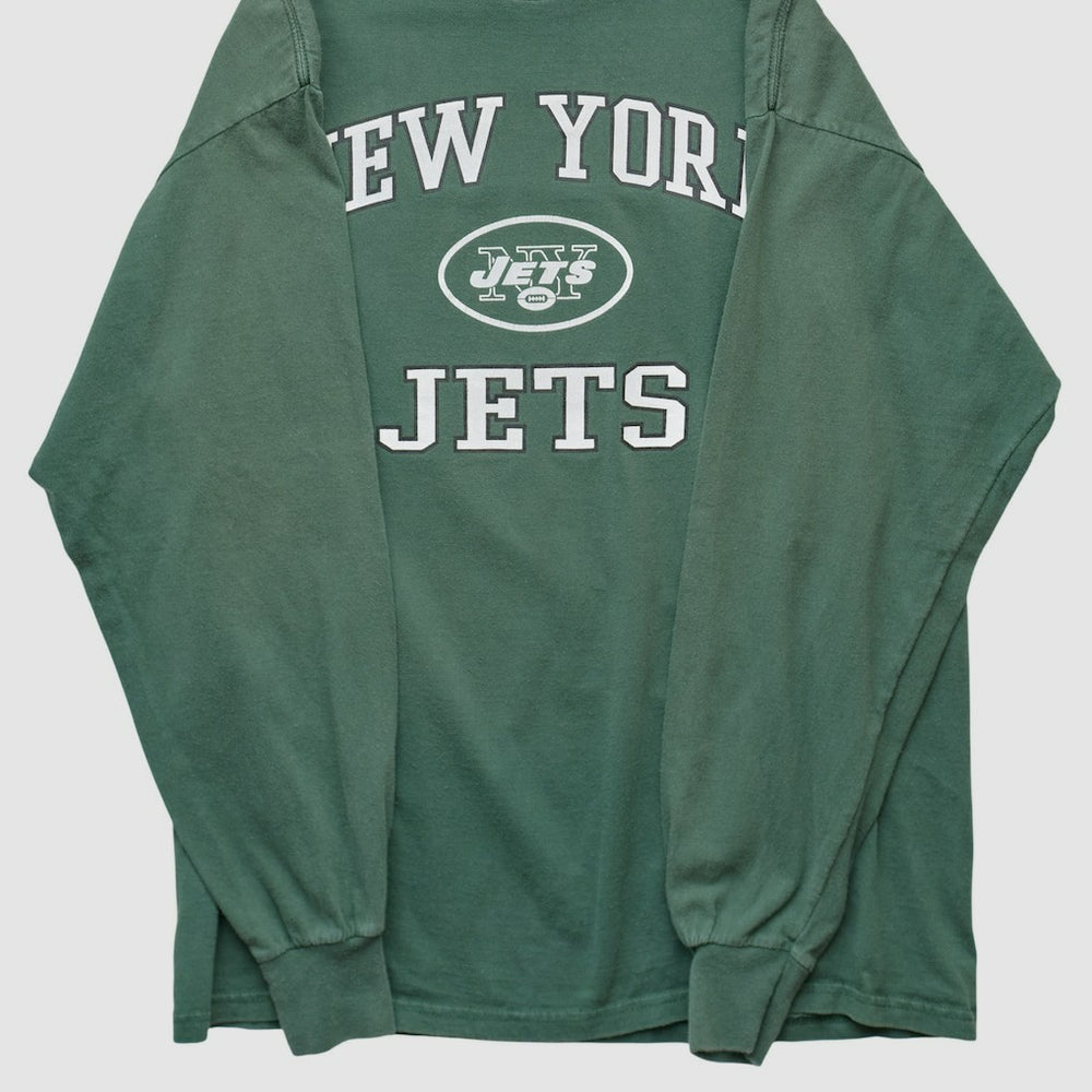 New York Jets NFL 2000s Long Sleeve T-shirt Green Vintage - Fanatics