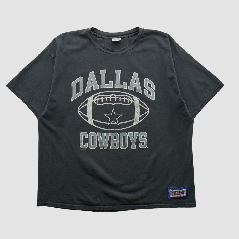Dallas Cowboys Champion 90s T-shirt Black Vintage - Fanatics