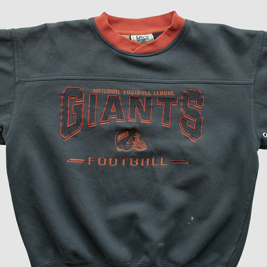 New York Giants Lee Apparel 90s Pullover Sweatshirt Charcoal Vintage - Fanatics