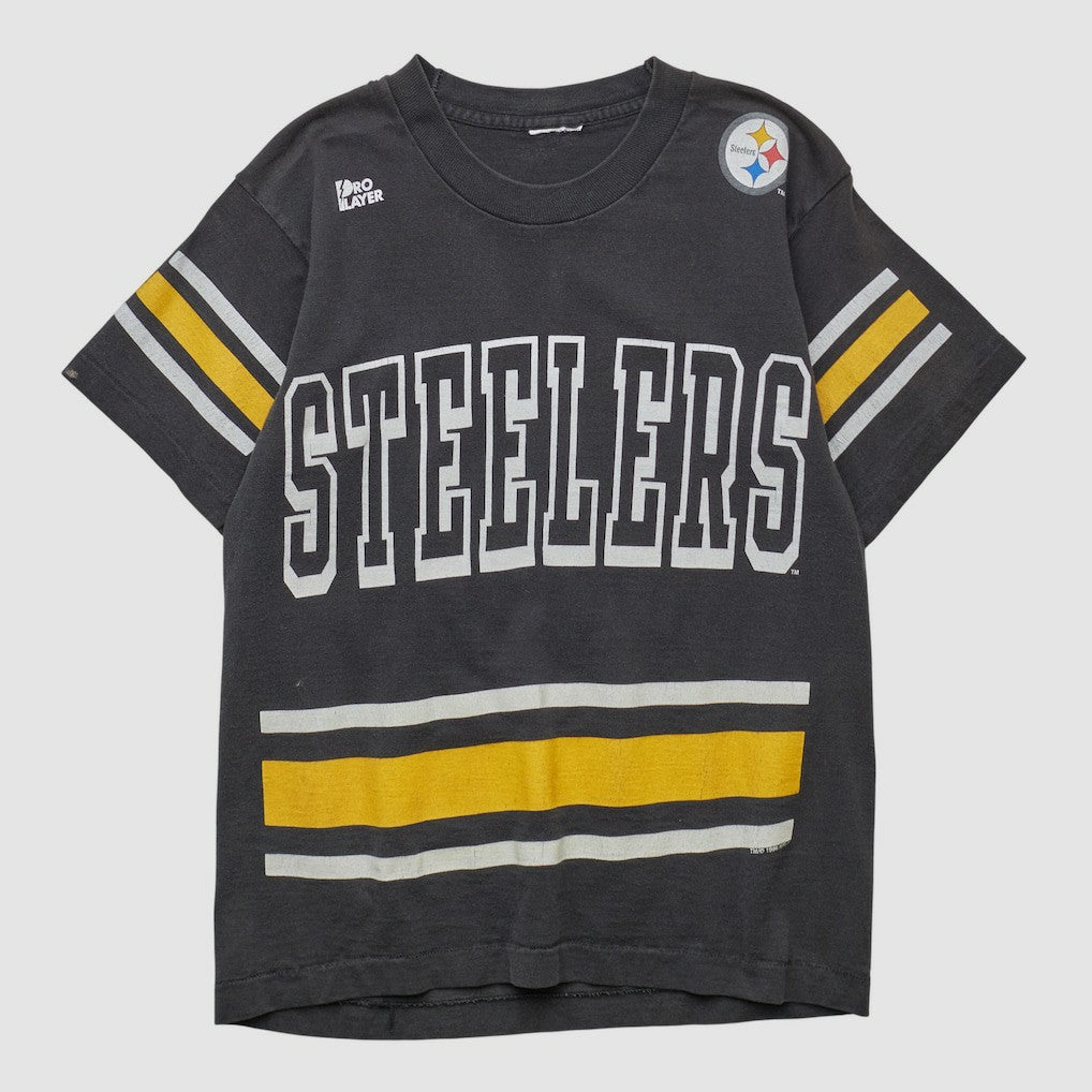 Pittsburgh Steelers Pro Player 90s T-shirt Black Vintage - Fanatics