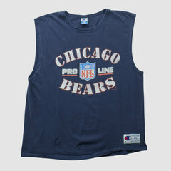 Chicago Bears Champion 90s Tank Navy Vintage - Fanatics