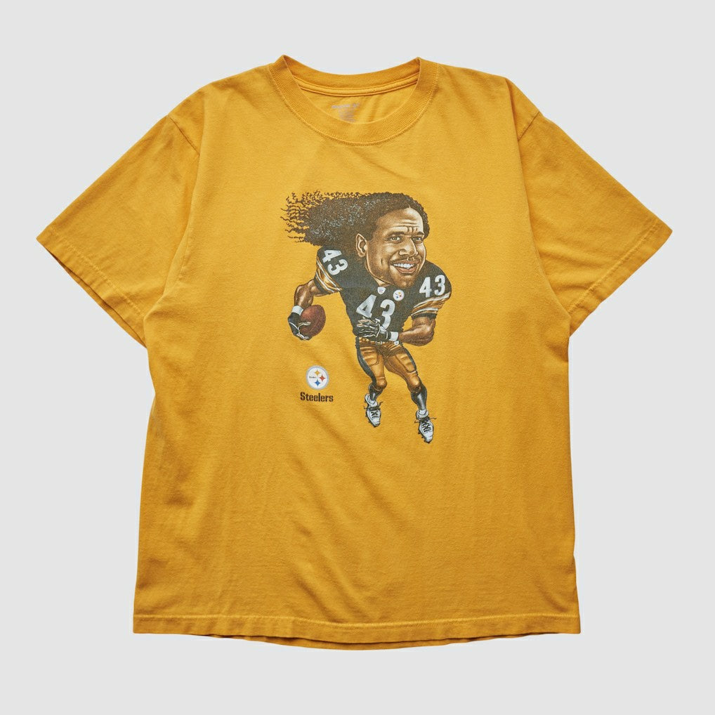Pittsburgh Steelers Reebok 2000s T-shirt Yellow Vintage - Fanatics