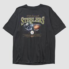 Pittsburgh Steelers NFL 2000s T-shirt Black Vintage - Fanatics