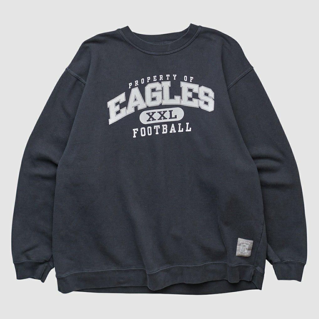 Philadelphia Eagles Reebok 2000s Pullover Sweatshirt Black Vintage - Fanatics