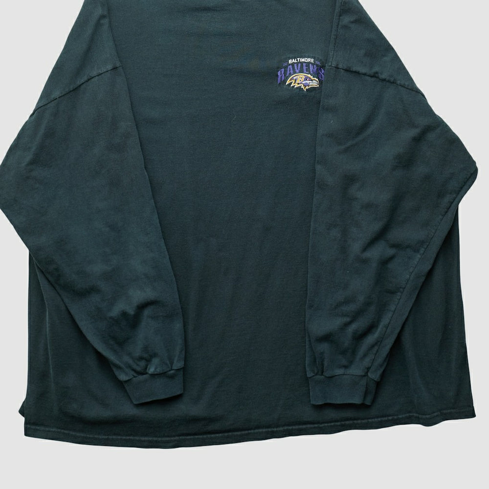 Baltimore Ravens 90s Long Sleeve T-shirt Black Vintage - Fanatics