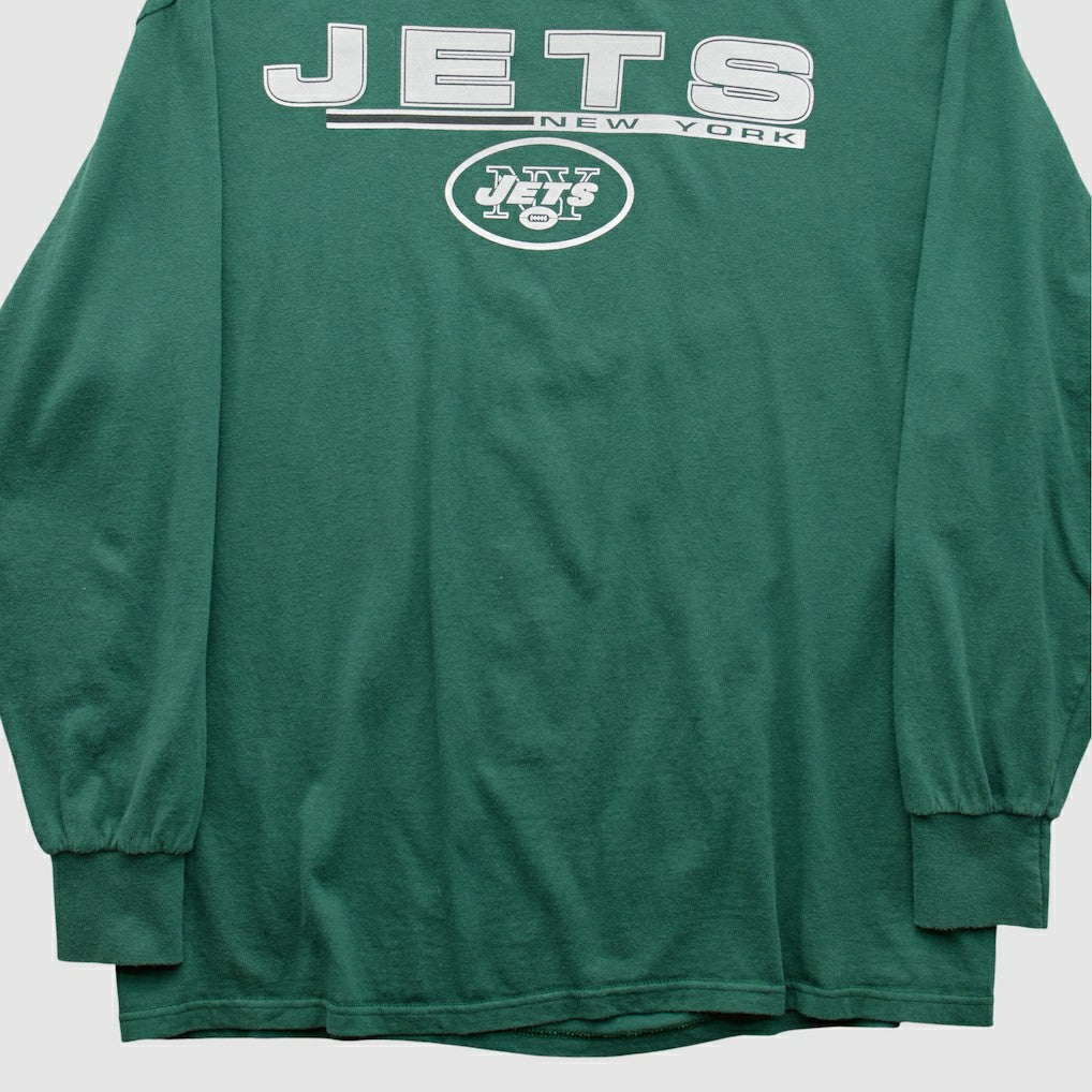 New York Jets Majestic 2010s Long Sleeve T-shirt Green Vintage - Fanatics