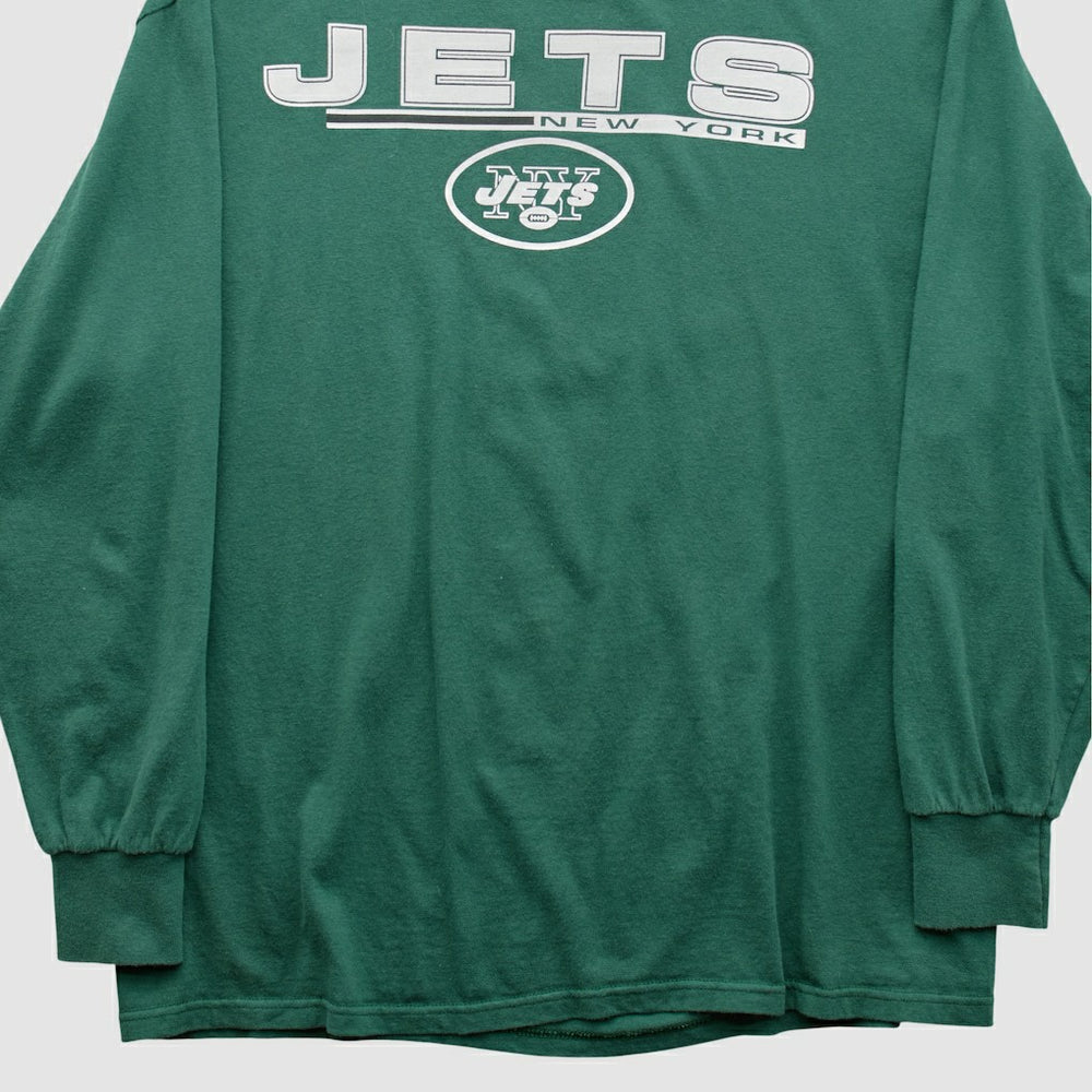 New York Jets Majestic 2010s Long Sleeve T-shirt Green Vintage - Fanatics