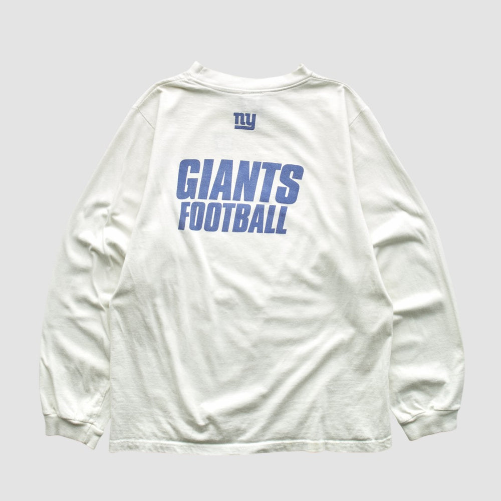 New York Giants 2000s Long Sleeve T-shirt White Vintage - Fanatics