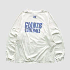 New York Giants 2000s Long Sleeve T-shirt White Vintage - Fanatics