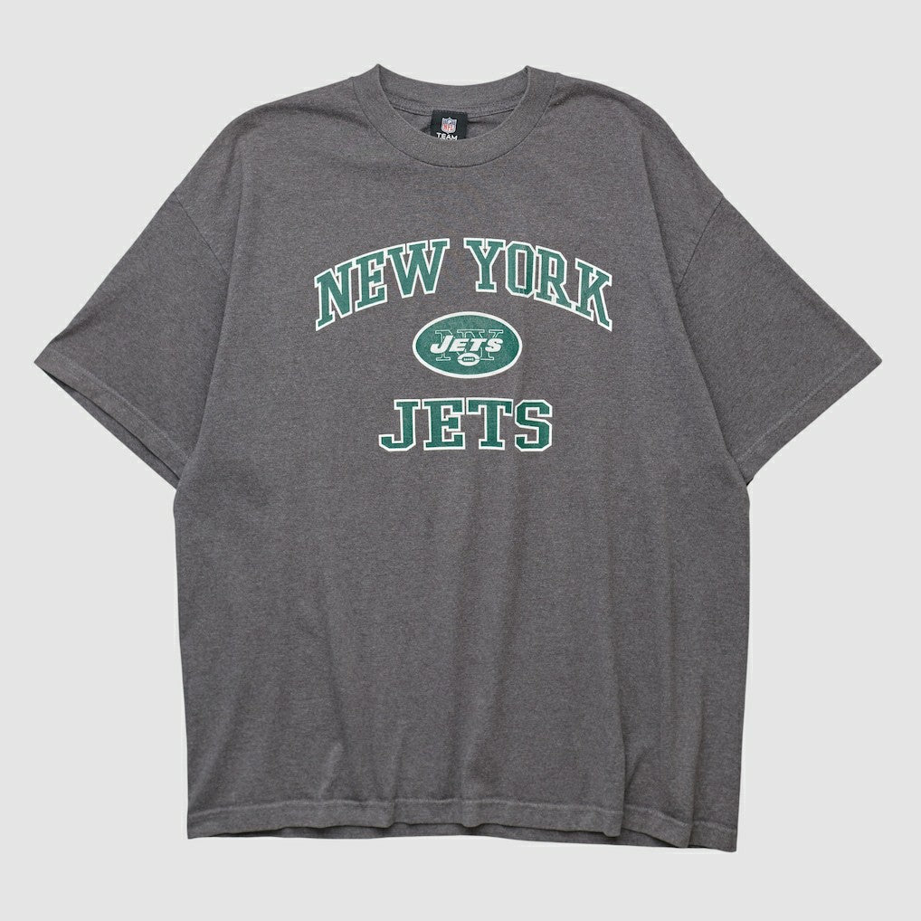 New York Jets NFL 2010s T-shirt Dark Heather Gray Vintage - Fanatics