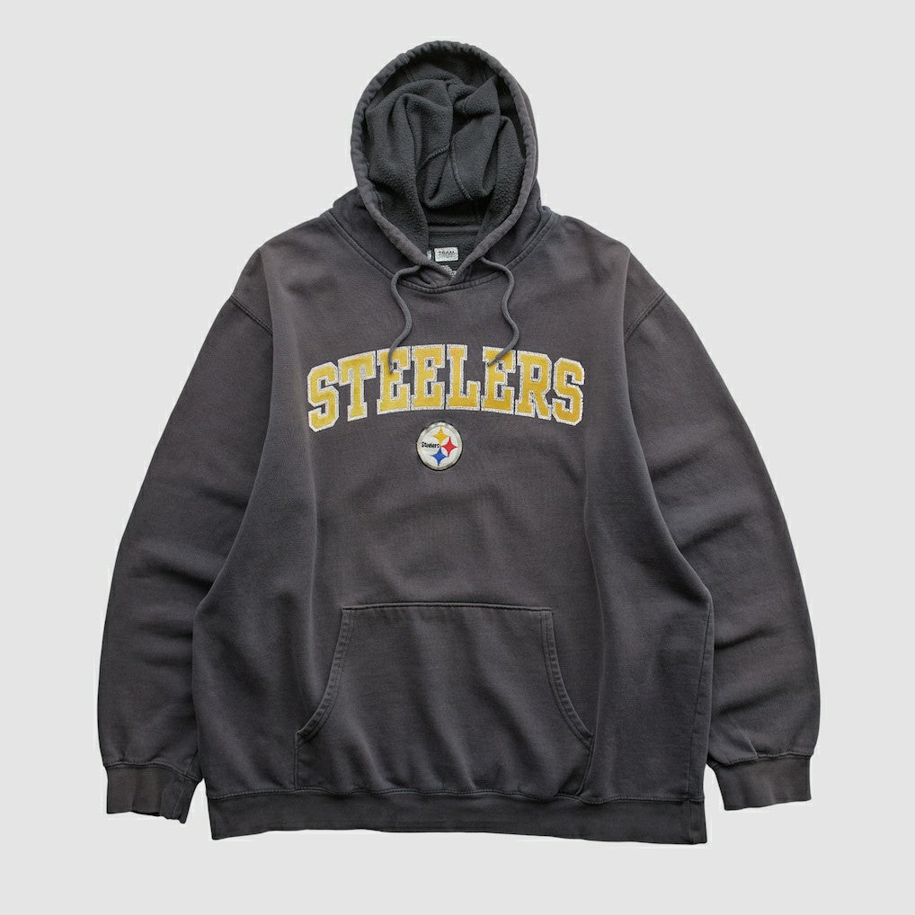 Pittsburgh Steelers NFL 2010s Hooded Pullover Sweatshirt Black Vintage - Fanatics