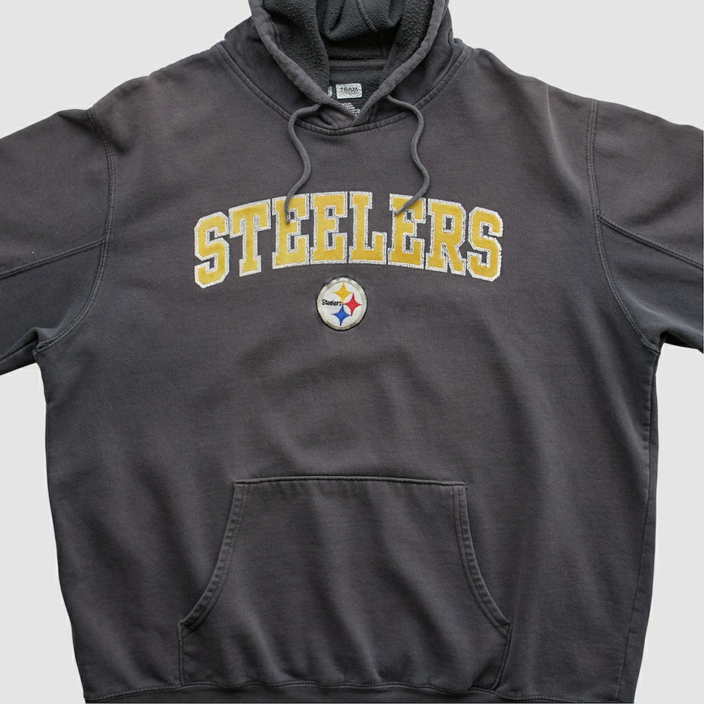 Pittsburgh Steelers NFL 2010s Hooded Pullover Sweatshirt Black Vintage - Fanatics