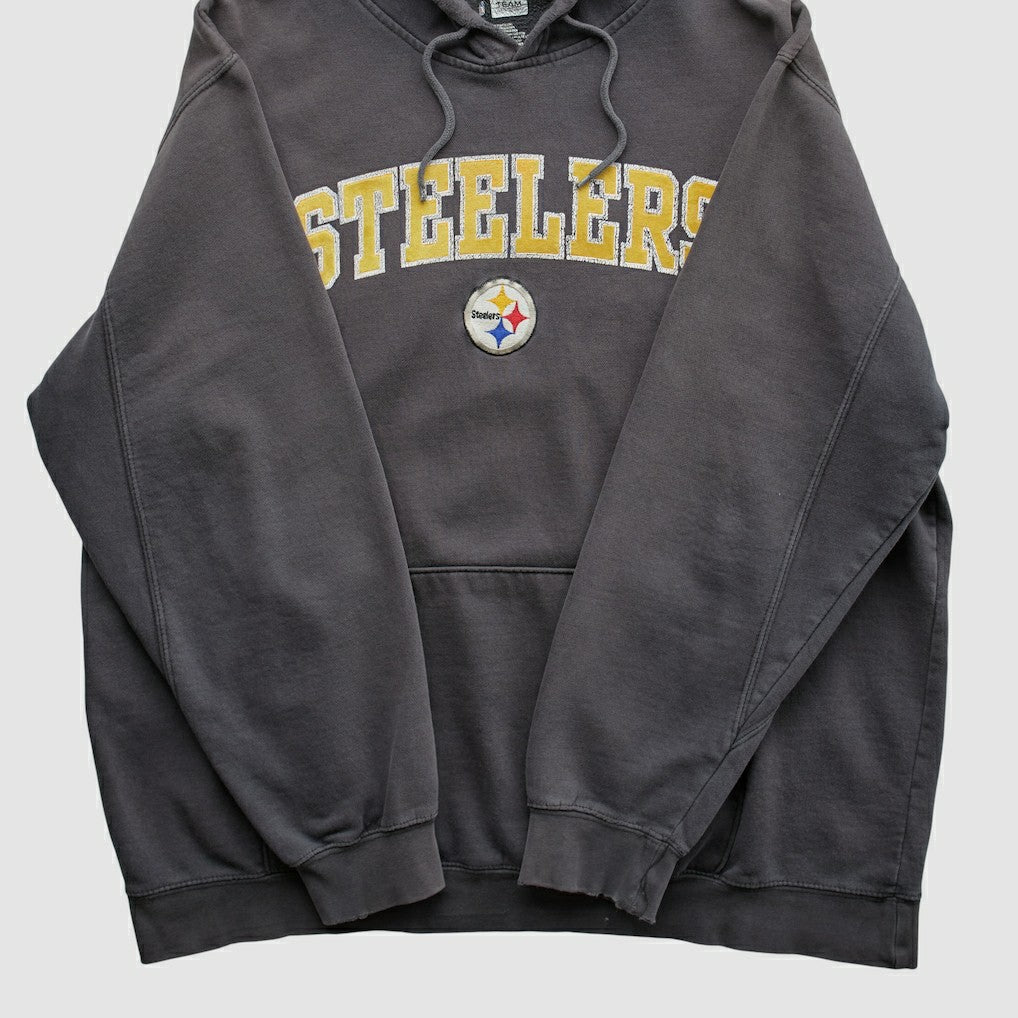 Pittsburgh Steelers NFL 2010s Hooded Pullover Sweatshirt Black Vintage - Fanatics