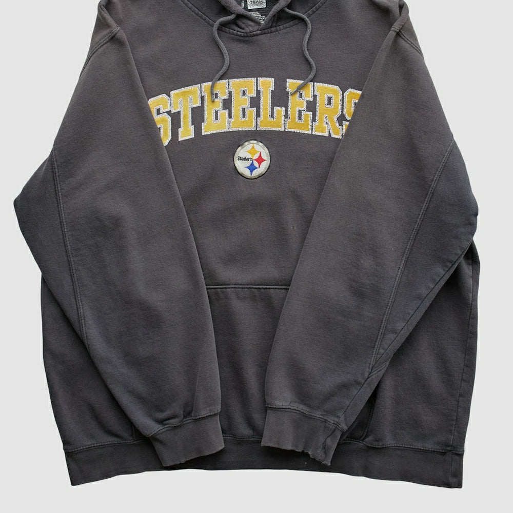 Pittsburgh Steelers NFL 2010s Hooded Pullover Sweatshirt Black Vintage - Fanatics