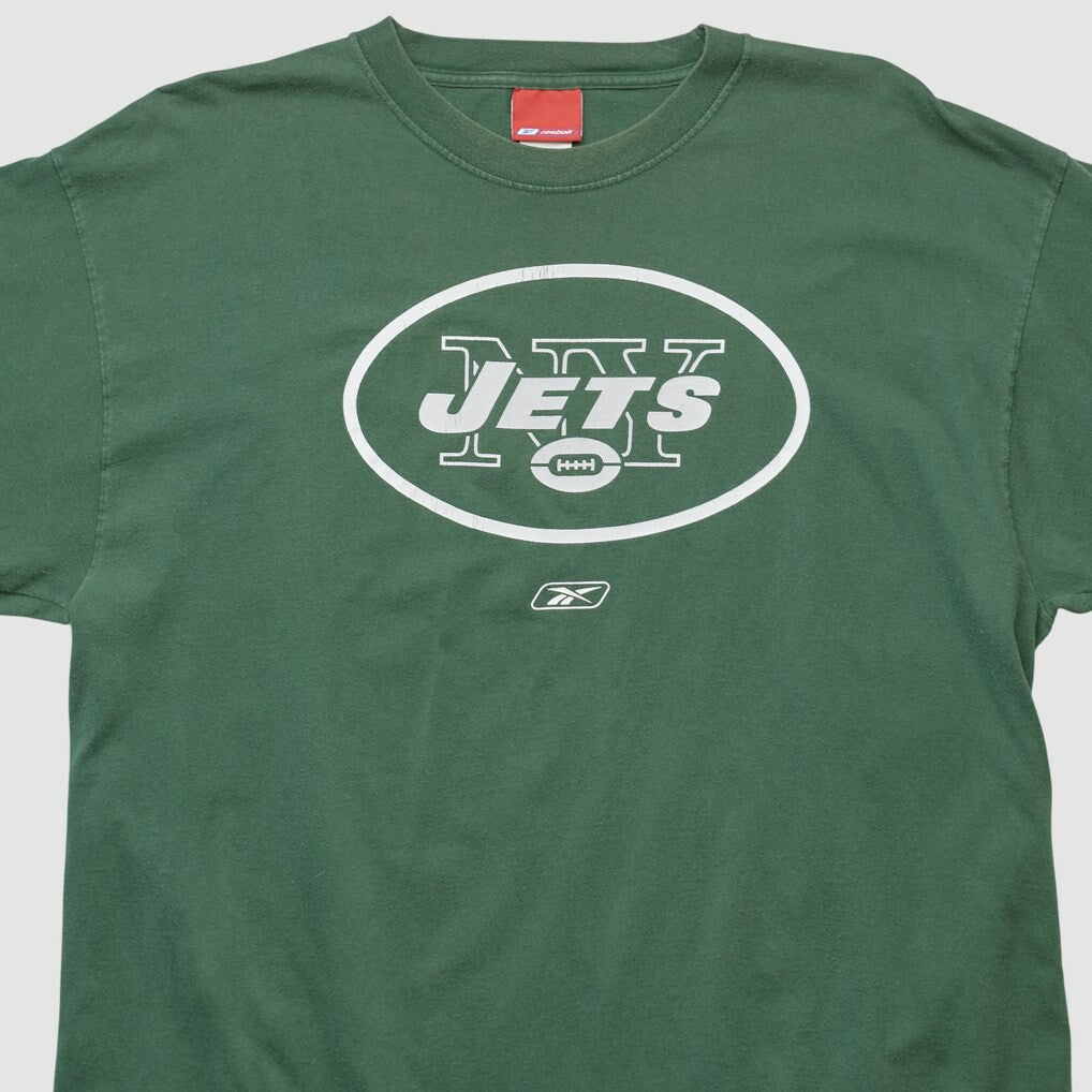 New York Jets Reebok 2000s Long Sleeve T-shirt Green Vintage - Fanatics