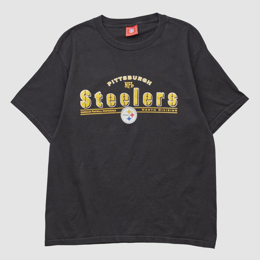 Pittsburgh Steelers NFL 2000s T-shirt Black Vintage - Fanatics