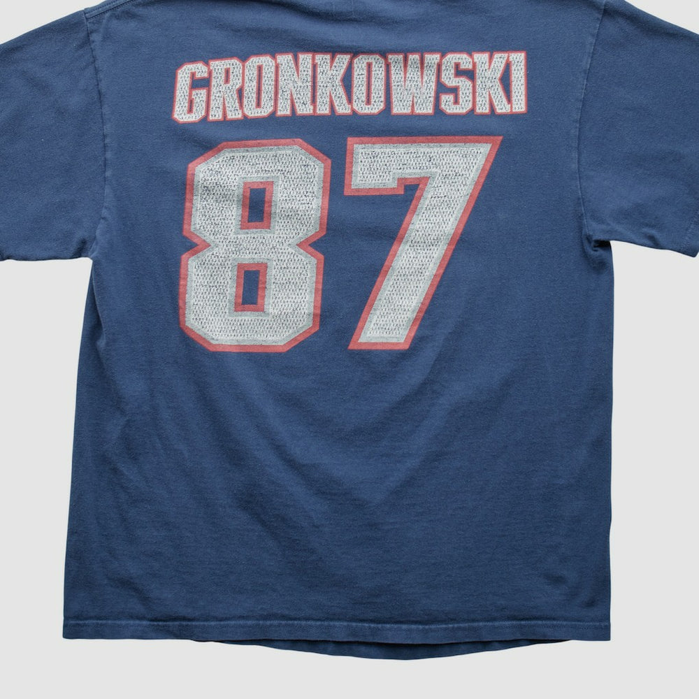 New England Patriots NFL 2000s T-shirt Navy Vintage - Fanatics