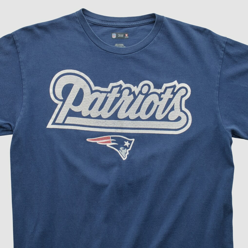 New England Patriots NFL 2000s T-shirt Navy Vintage - Fanatics