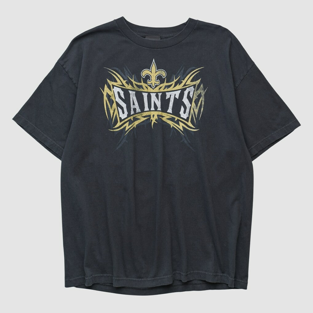 New Orleans Saints Reebok 2000s T-shirt Black Vintage - Fanatics