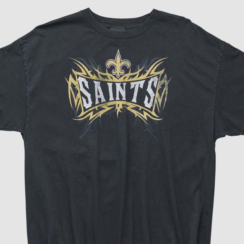 New Orleans Saints Reebok 2000s T-shirt Black Vintage - Fanatics