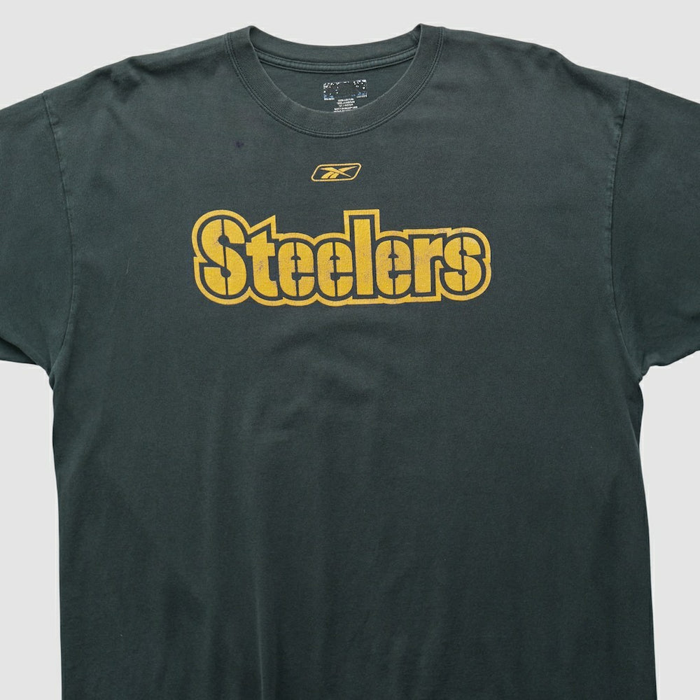 Pittsburgh Steelers Reebok 2000s T-shirt Black Vintage - Fanatics
