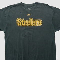 Pittsburgh Steelers Reebok 2000s T-shirt Black Vintage - Fanatics