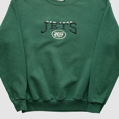 New York Jets NFL 2000s Pullover Sweatshirt Green Vintage - Fanatics