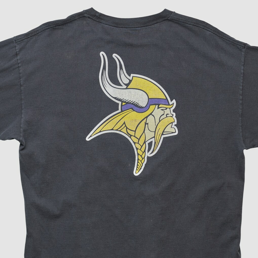 Minnesota Vikings NFL 2000s Long Sleeve T-shirt Black Vintage - Fanatics