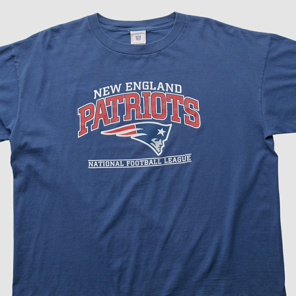 New England Patriots NFL 2000s T-shirt Navy Vintage - Fanatics