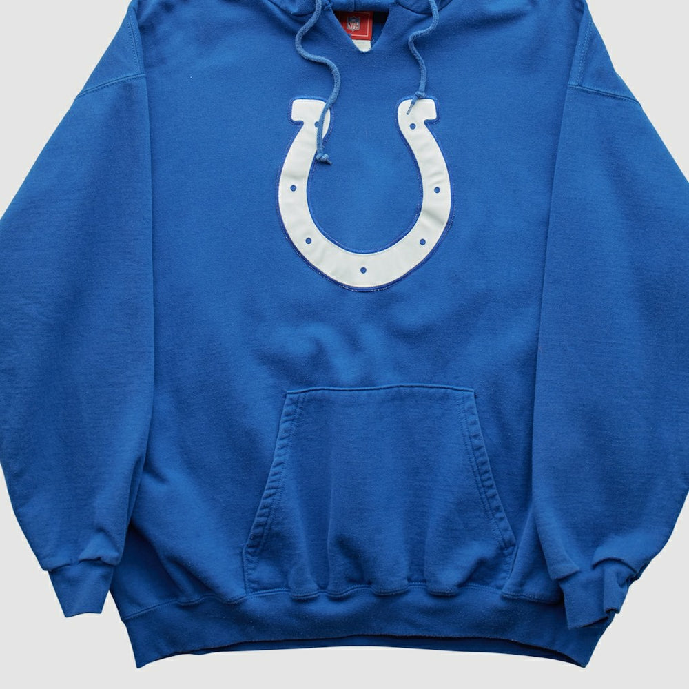 Indianapolis Colts NFL 2000s Hooded Pullover Sweatshirt Blue Vintage - Fanatics