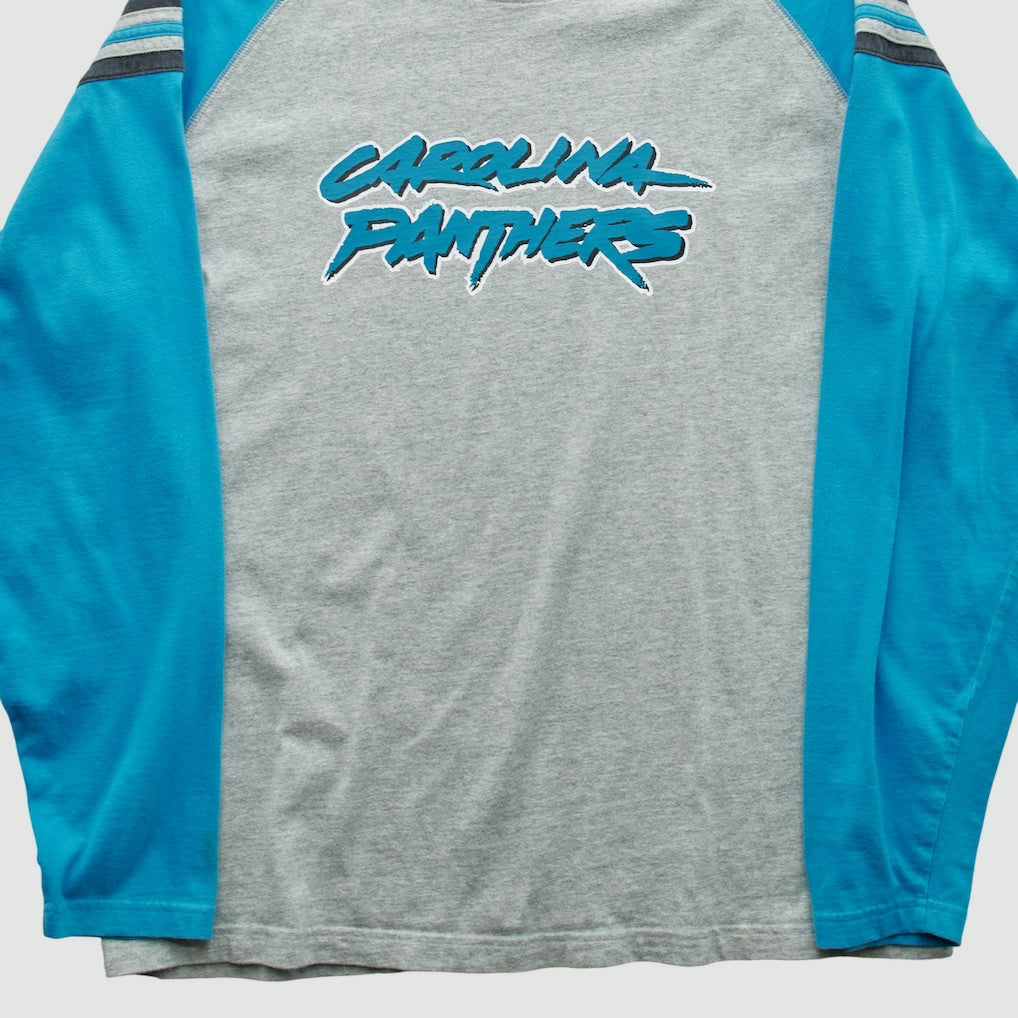 Carolina Panthers Reebok 2000s Long Sleeve T-shirt Heather Gray Vintage - Fanatics