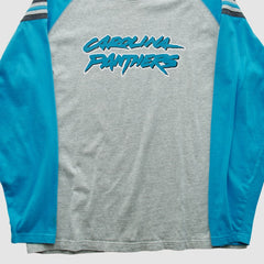 Carolina Panthers Reebok 2000s Long Sleeve T-shirt Heather Gray Vintage - Fanatics