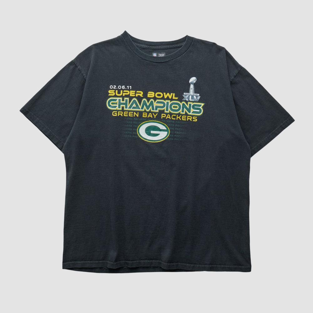 Green Bay Packers NFL 2011 T-shirt Black Vintage - Fanatics