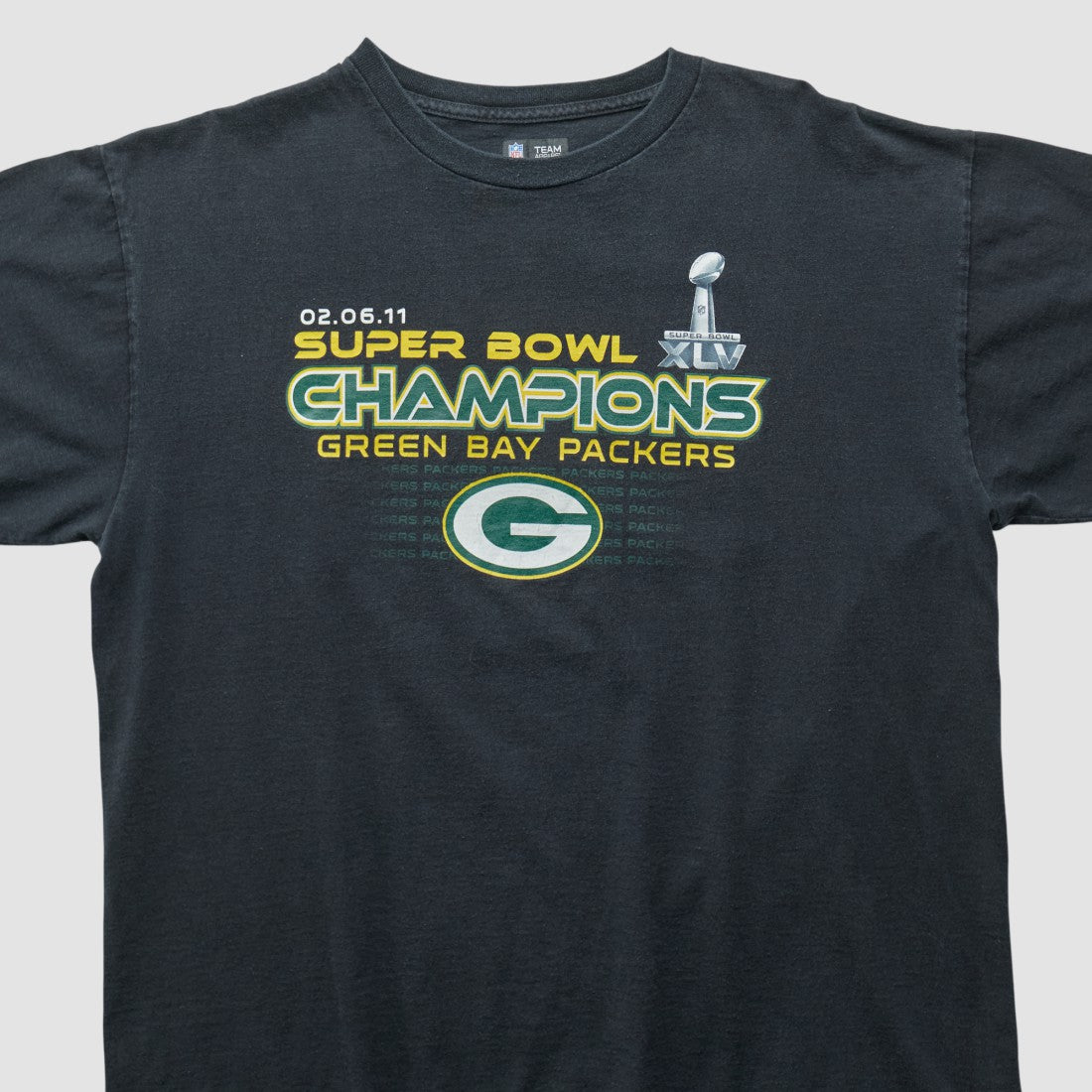 Green Bay Packers NFL 2011 T-shirt Black Vintage - Fanatics