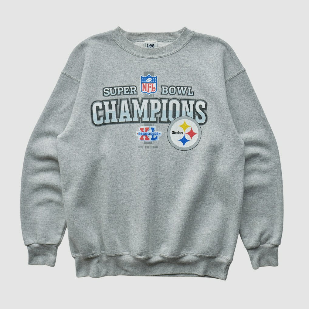 Pittsburgh Steelers Lee Apparel 2006 Pullover Sweatshirt Heather Gray Vintage - Fanatics