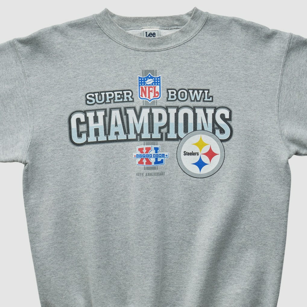 Pittsburgh Steelers Lee Apparel 2006 Pullover Sweatshirt Heather Gray Vintage - Fanatics