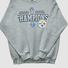 Pittsburgh Steelers Lee Apparel 2006 Pullover Sweatshirt Heather Gray Vintage - Fanatics