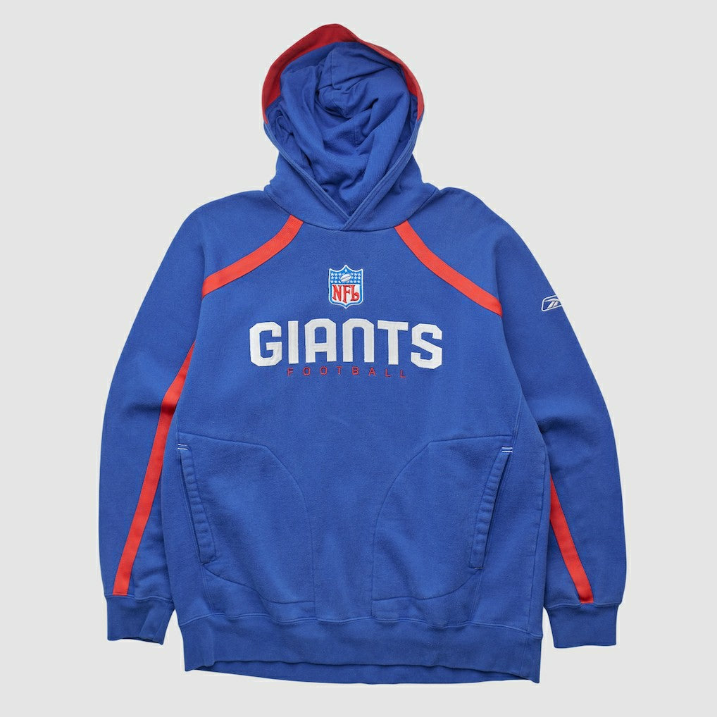 New York Giants Reebok 2000s Hooded Pullover Sweatshirt Blue Vintage - Fanatics