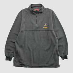 Minnesota Vikings NFL 2000s 1/4 Zip Sweatshirt Dark Heather Gray Vintage - Fanatics