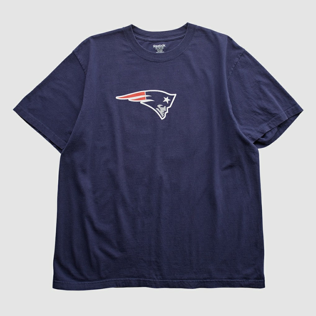 New England Patriots Reebok 2000s T-shirt Navy Vintage - Fanatics