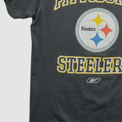 Pittsburgh Steelers Reebok 2000s T-shirt Black Vintage - Fanatics